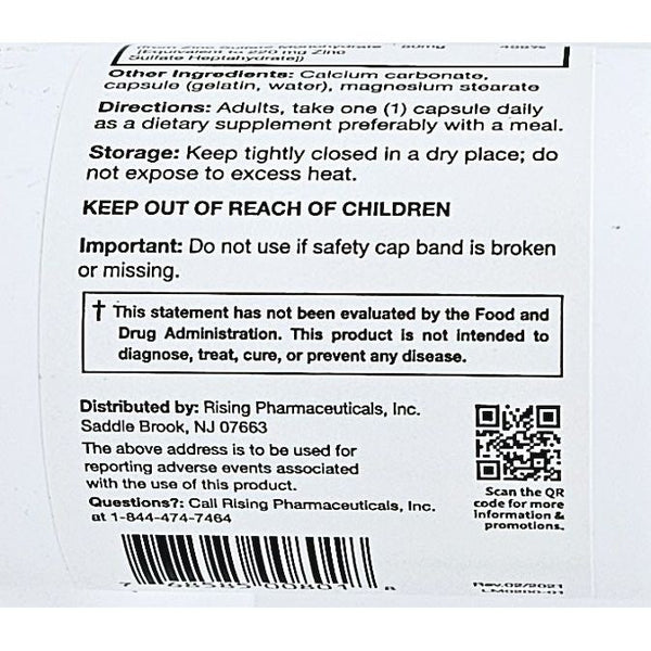 Zinc Sulfate 220 mg Immune Support Hargraves Online Healthcare