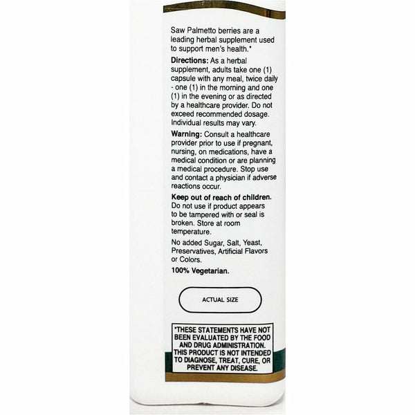 Saw Palmetto 450 mg 200 Capsules by 21st Century Hargraves Online