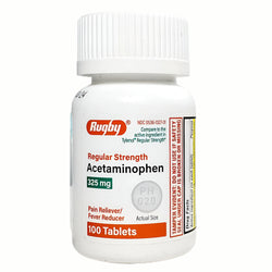 Acetaminophen 325 mg 100 Tablets by Rugby