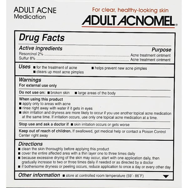 Adult acnomel on sale