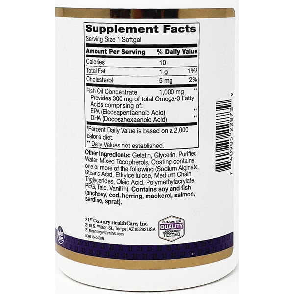 21st century omega hotsell 3 fish oil
