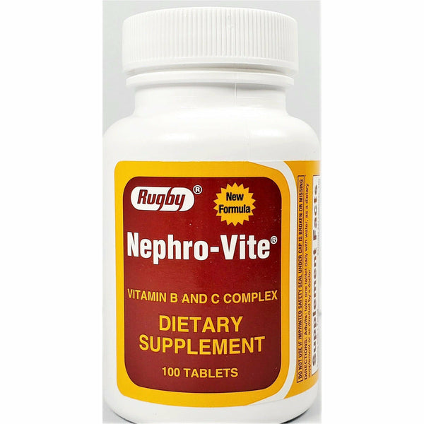 Nephro-Vite Vitamin B and C Complex, 100 Tablets by Rugby - Hargraves  Online Healthcare