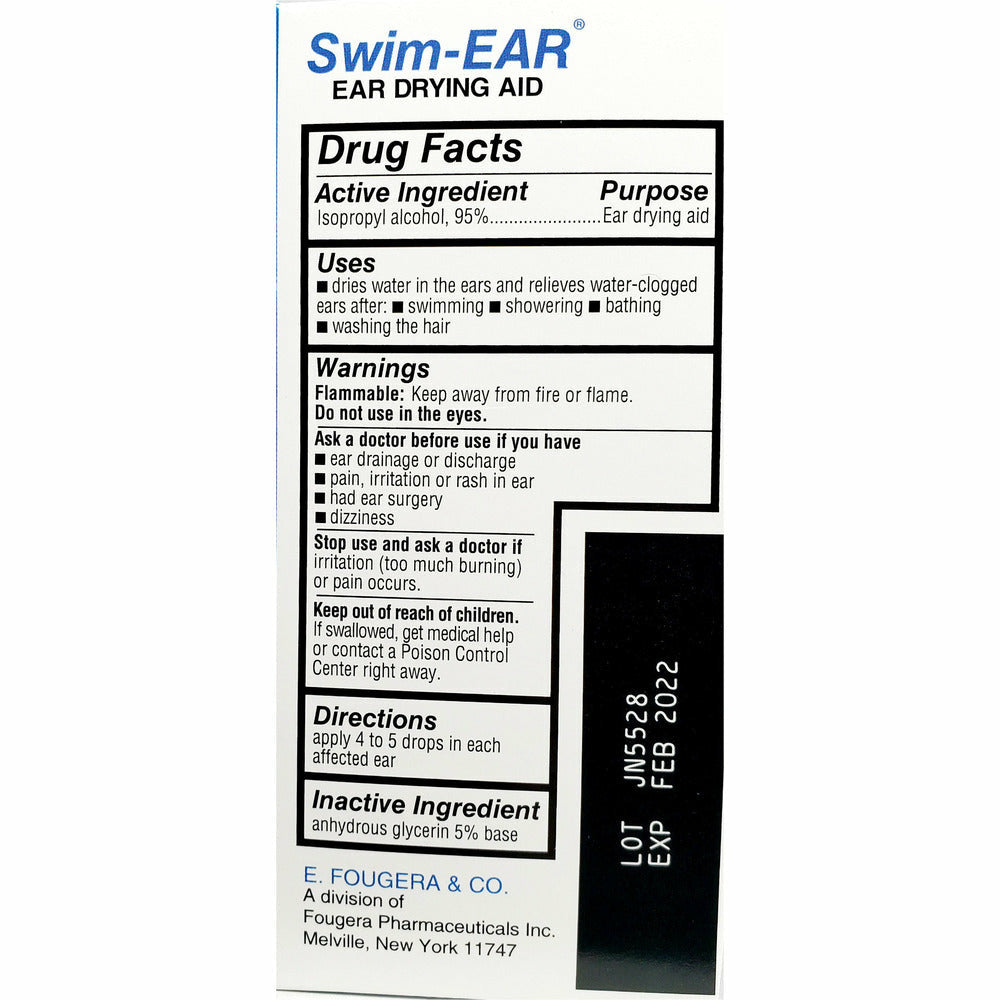 swimmers ear drops