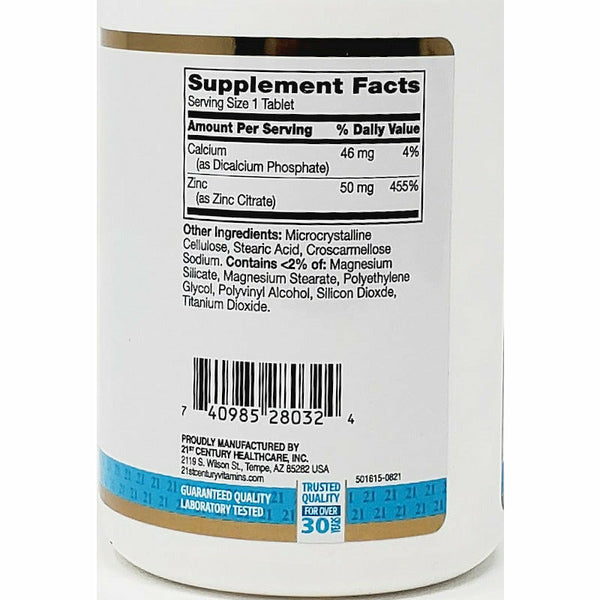 Zinc Citrate 50 mg 360 Tablets Hargraves Online Healthcare