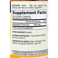 Activated Charcoal 520 mg 60 Capsules by Mason Natural - Image 2
