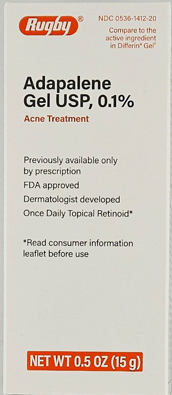 Adapalene Acne Gel, 0.5 oz by Rugby - Main product image