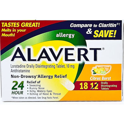 Alavert (Loratadine 10 mg) 18 Tablets