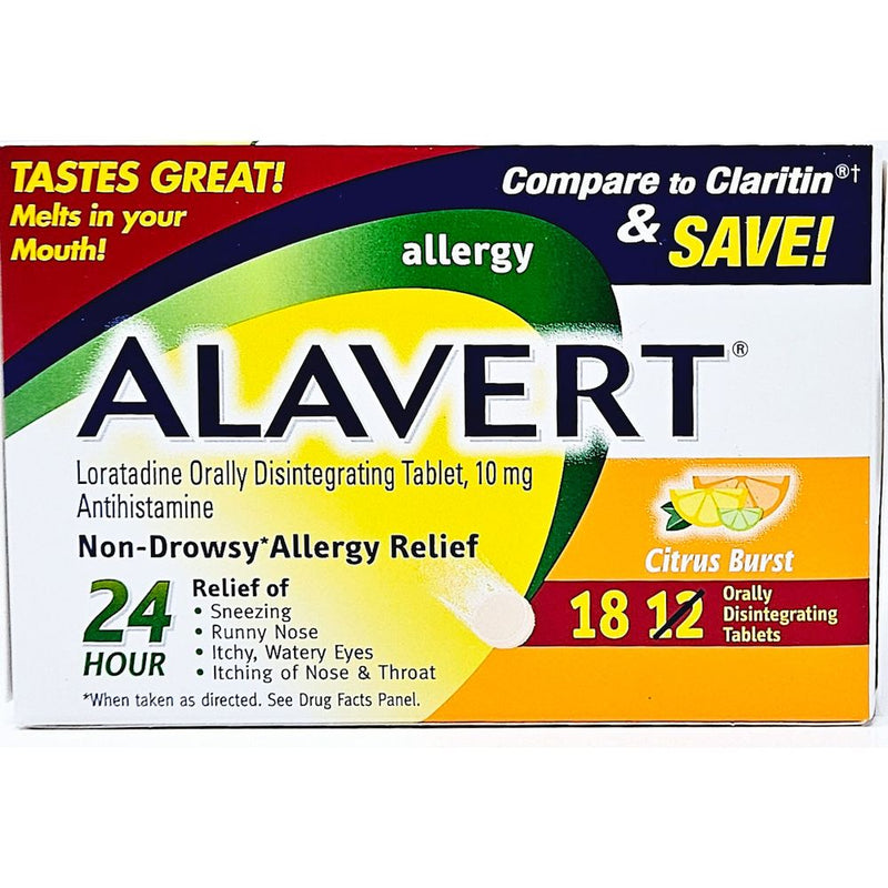 Alavert (Loratadine 10 mg) 18 Tablets - Main product image
