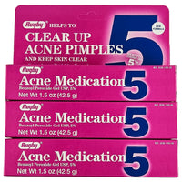 Benzoyl Peroxide Gel 5% (Acne Medication) 1.5 oz each (1, 3 or 6 Pack) by Rugby - Image 2
