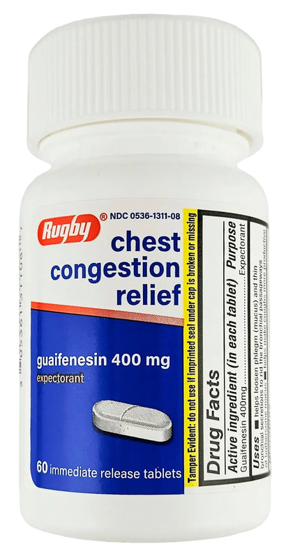 Chest Congestion Relief 60 Tablets by Rugby - Main product image