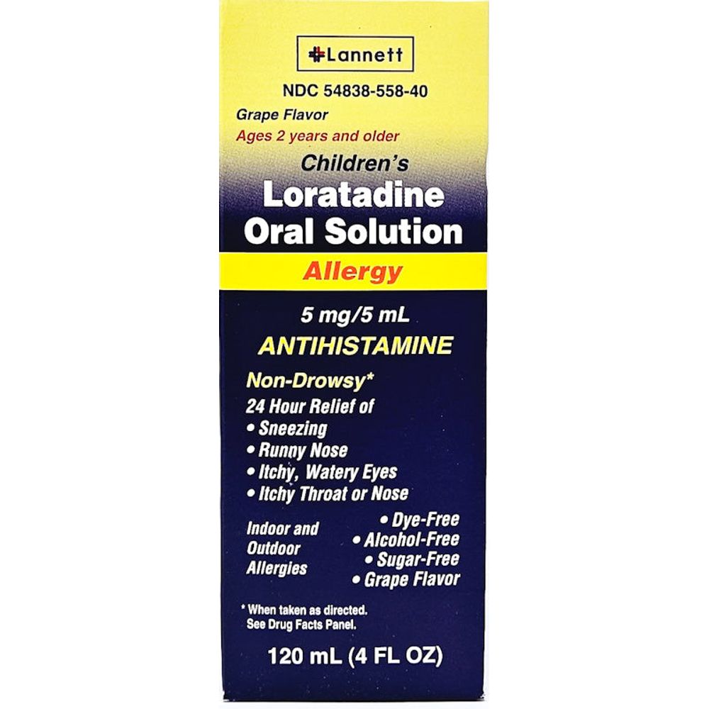 Children's Loratadine Oral Solution Allergy Relief Hargraves