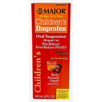 Ibuprofen (Children's) 8 Fl oz (Berry Flavor) by Major - Image 1