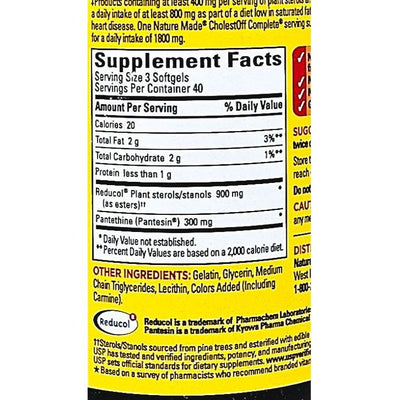 CholestOff Complete 120 Softgels by Nature Made