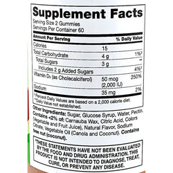 D3 Peach Flavored Gummies