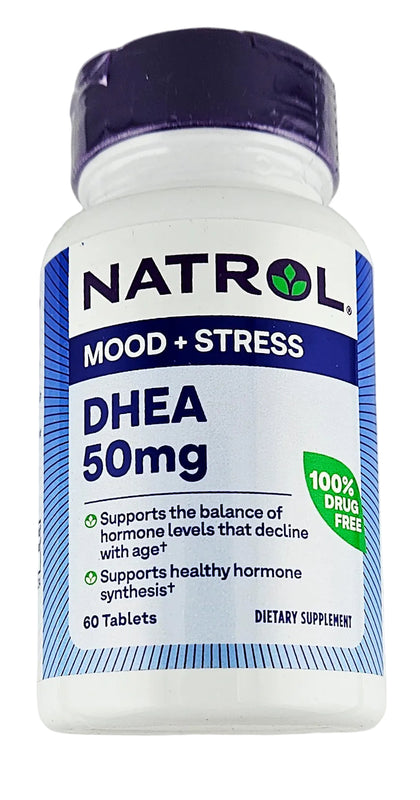 DHEA 50 mg, 60 Tablets by Natrol - Main product image