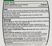 Diphenhydramine HCl, 50 mg 1000 Capsules by SDA - Image 3