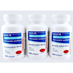 Docusate Sodium 100 mg - 3 Pack