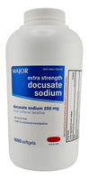 Docusate Sodium 250 mg, 1000 Softgels by Major - Image 1