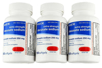 Docusate Sodium 250 mg, 100 Softgels by Major (1 or 3 Pack) - Image 2