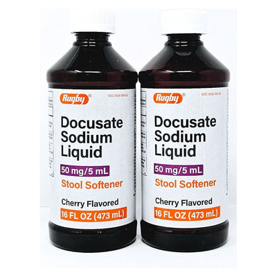 Docusate Sodium Liquid 16 fl oz each (2 Pack) by Rugby