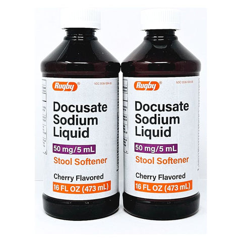 Docusate Sodium Liquid 16 fl oz each (2 Pack) by Rugby