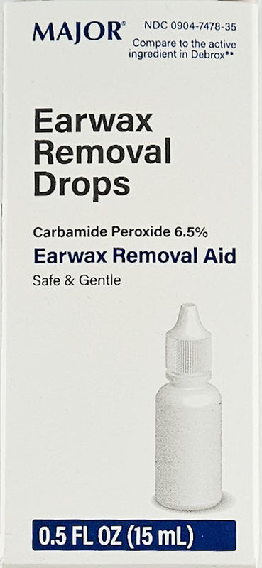 Earwax Removal Drops, 0.5 Fl oz by Major - Main product image