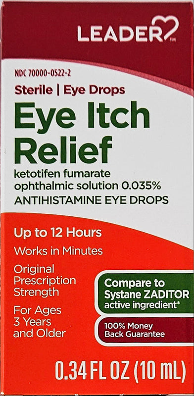 Eye Itch Relief Ophthalmic Solution 10mL by Leader - Main product image