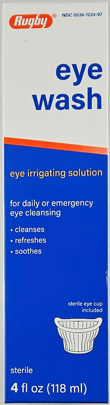 Eye Wash Irrigating Solution 4 fl oz each (1, 3 or 6 Pack) by Rugby - Main product image