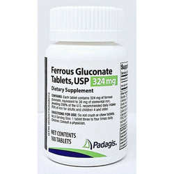 Ferrous Gluconate 324 mg 100 Tablets by Padagis