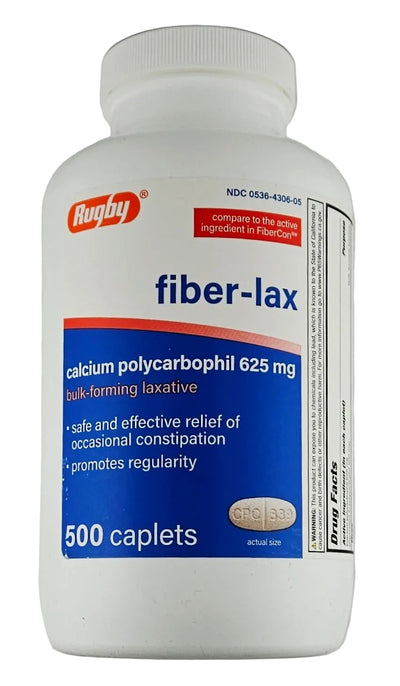 Fiber-Lax 500 Tablets by Rugby