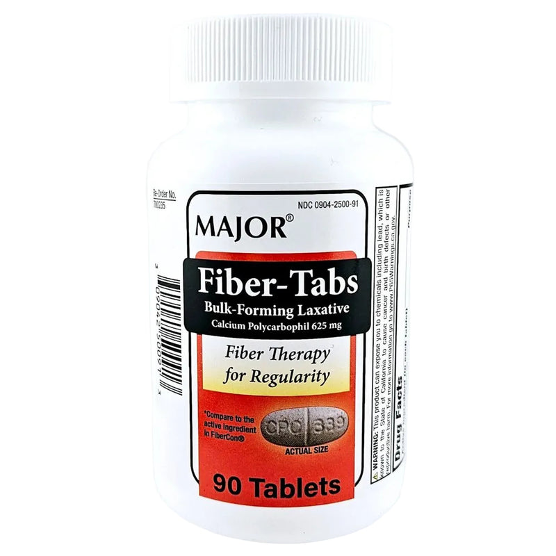 Fiber-Tabs (Laxative) 90 Tablets by Major - Main product image