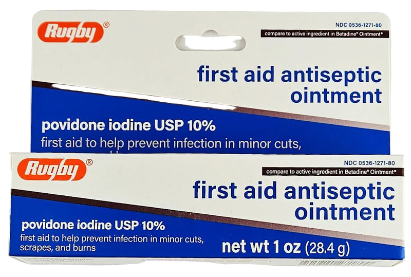 First Aid Antiseptic Ointment 1 oz by Rugby (1 or 3 Pack) - Main product image