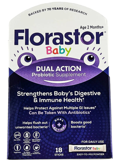 Florastor Baby Daily Probiotic, 250 mg 18 Powder Sticks