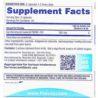 Florastor Daily Probiotic (Dual Action) 500 mg 50 Capsules - Image 2