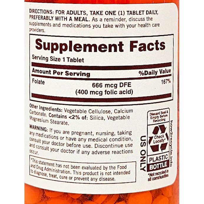 Folate | Gluten & Dairy Free | Supplement - Hargraves Online Healthcare