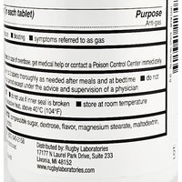 Gas Relief 125 mg 60 Chewable Tablets by Rugby - Image 3