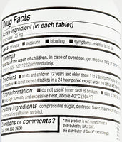 Gas Relief 125 mg 60 Chewable Tablets (Mint Flavor) by Rugby - Image 2