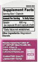 Gelatin 600 mg 100 Capsules by 21st Century - Image 2