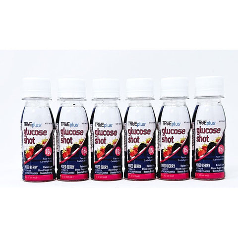 Glucose Shot (Oral Glucose) 6 - 2 1/2 ounce bottle by True Plus