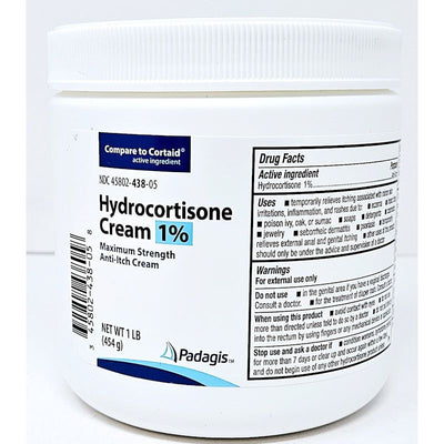 Hydrocortisone Cream 1 lb tub