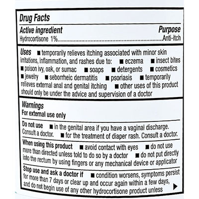 Hydrocortisone Cream 1 lb tub