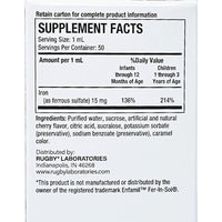 Iron Drops (Infants & Toddlers) 50 mL by Rugby - Image 2