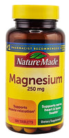 Magnesium 250 mg 100 Tablets by Nature Made - Image 1