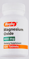 Magnesium Oxide 400 mg 120 Tablets by Rugby - Image 1
