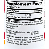 Magnesium Oxide 400 mg 120 Tablets by Leader - Image 2