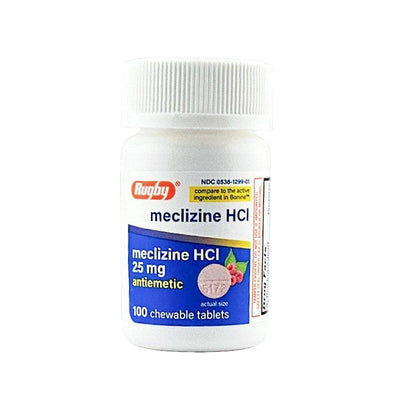 Meclizine 25 mg (Chewable Tablets)