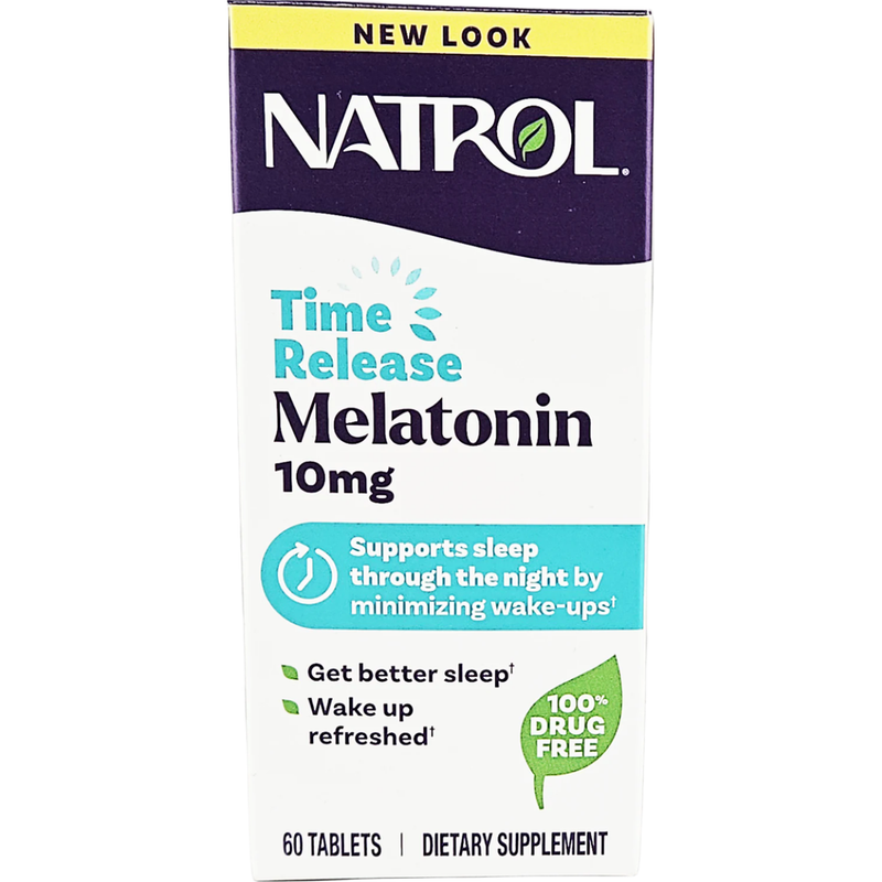 Melatonin 10 mg (Time Release) 60 Tablets by Natrol - Main product image