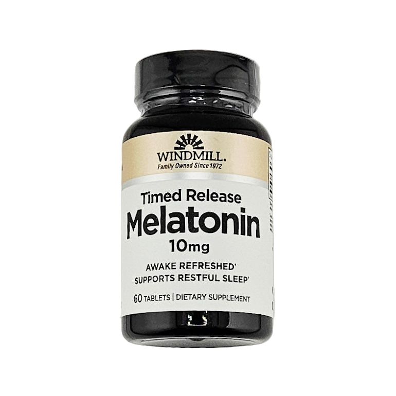Melatonin 10 mg (Timed Release), 60 Tablets by Windmill - Main product image