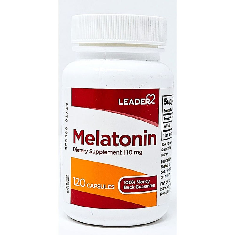 Melatonin 10 mg 120 Capsules by Leader - Main product image