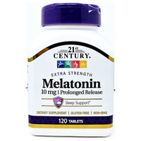 Melatonin 10 mg (Prolonged Release) 120 Tablets by 21st Century - Image 1